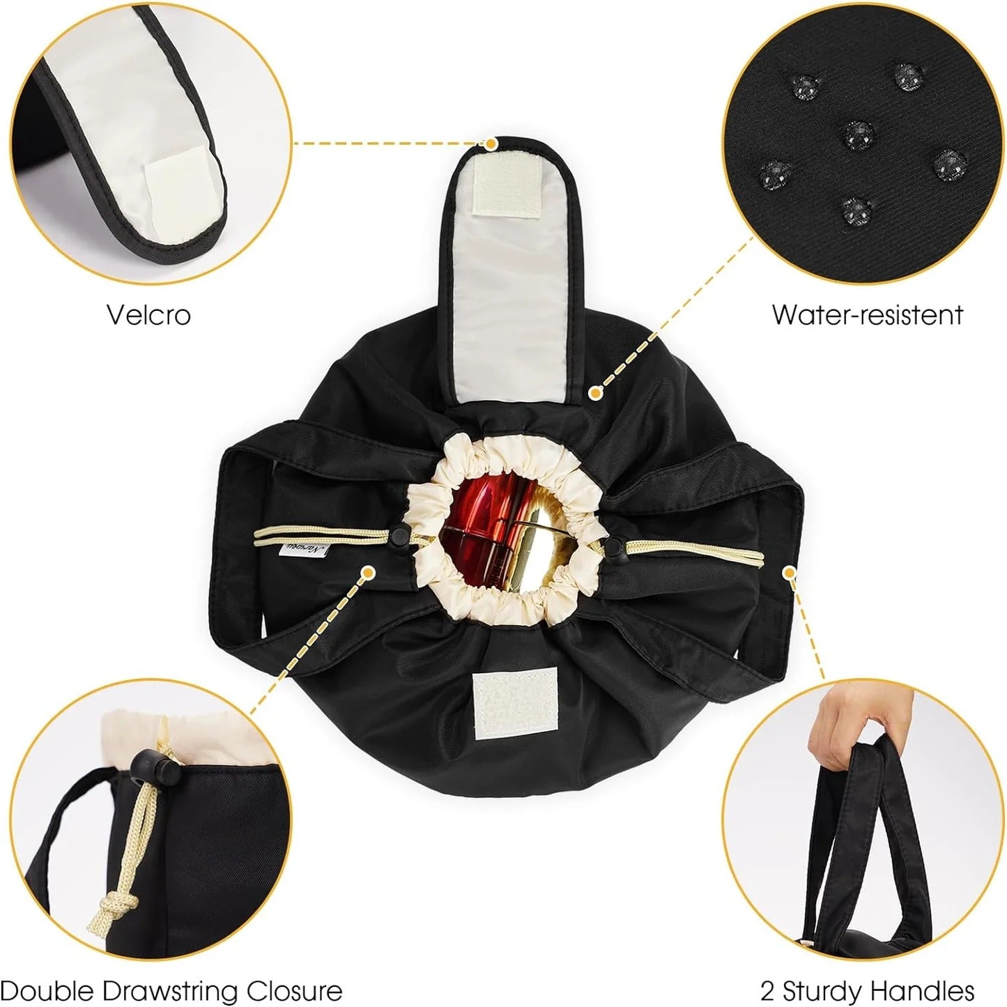 Elouva Drawstring Cosmetics Bag